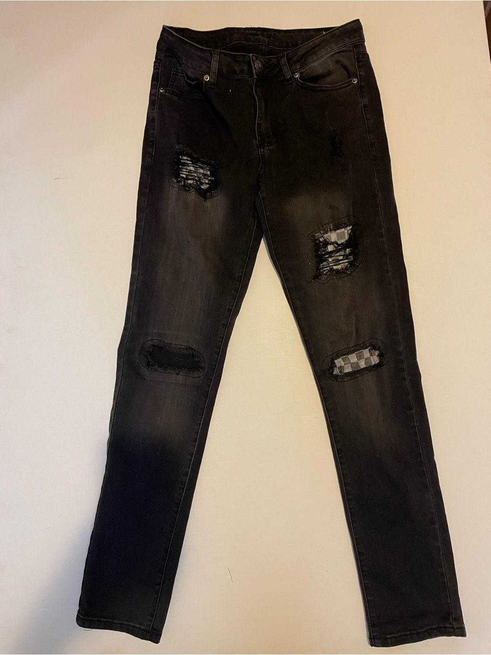 Men’s Rue21 Black Distressed Skinny Jeans